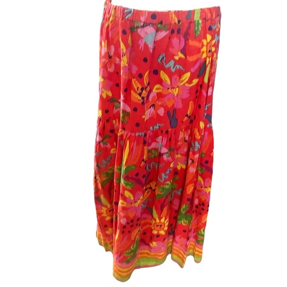 Maison d'Amelie PARIS Colorful
Cool Summer Maxi Skirt Size Large - Picture 2 of 5